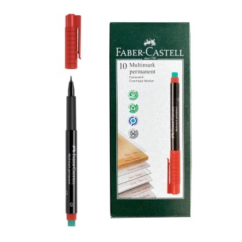 ROTULADOR PERMANENTE M ROJO 21 FABER-CASTELL