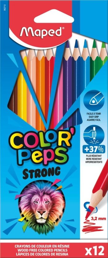 LÁPICES 12 COLORES COLORPEPS MAPED