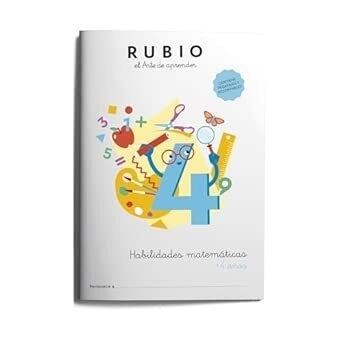 CUADERNO RUBIO HABILIDADES MATEMÁTICAS 4 AÑOS