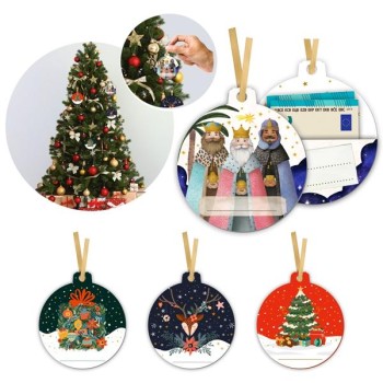BILLETERO BOLA COLGANTE NAVIDAD 11x8,7 (EXP.48)  ARGUVAL 49308