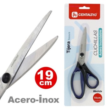 BLÍSTER TIJERA OFICINA 19CM CENTAURO 2230