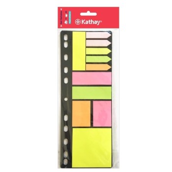 BLÍSTER SET NOTAS ADHESIVAS Y MARCAPÁGINAS KATHAY 7599