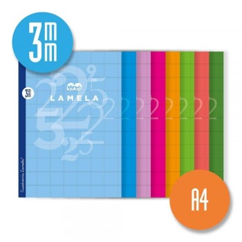 LIBRETA Fº CUADROVÍA 3MM LAMELA 06A403S