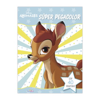 LIBRO SUPER PEGACOLOR ANIMALES DISNEY SALDAÑA LD0956