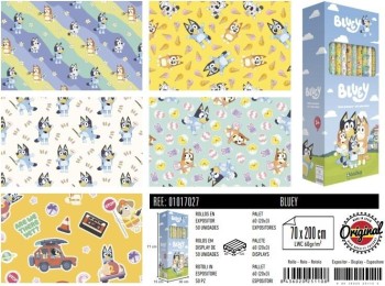 ROLLO PAPEL REGALO BLUEY 70X200CM BASIKA