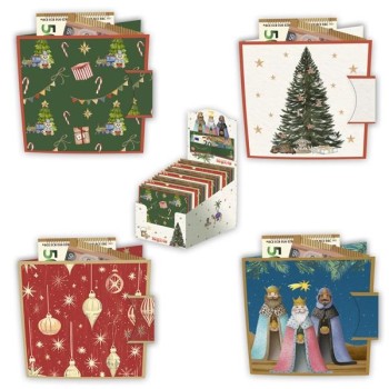 BILLETERO CARTERA NAVIDAD 9,6x9,6 ARGUVAL 43874