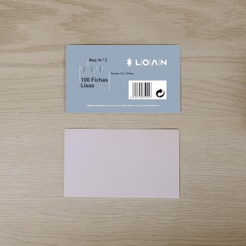 FICHAS LISAS Nº2 75X125 LOAN