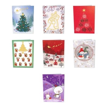 MINI CHRISTMAS NAVIDAD SURTIDOS 88X130  (PACK 50) ARGUVAL48561