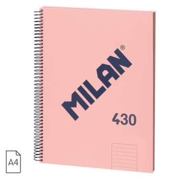 BLOC Fº MICROPERFORADO TAPA EXTRADURA HORIZONTAL 120HOJAS 95GRS COLOR ROSA MILAN 57142E120P