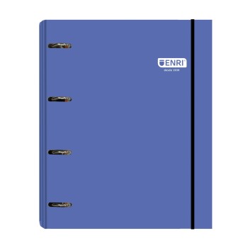 CARPETA Fº 4A TAPA EXTRADURA BRILLANTE + RECAMBIO AZUL ENRI 400186401