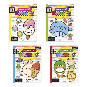 LIBRO PEGACOLOR KAWAII SALDAÑA CAD194