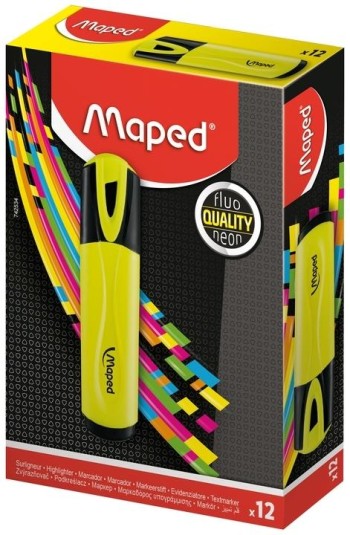 MARCADOR AMARILLO FLUO PEPS MAPED