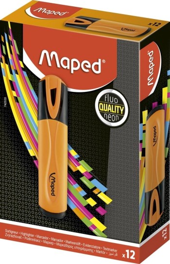 MARCADOR NARANJA FLUO PEPS MAPED