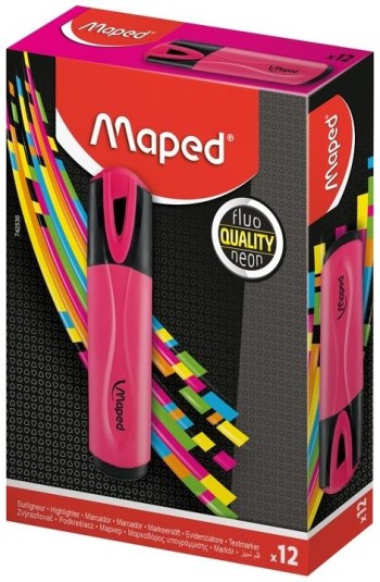 MARCADOR ROSA FLUO PEPS MAPED