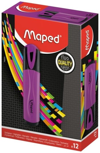 MARCADOR VIOLETA FLUO PEPS MAPED