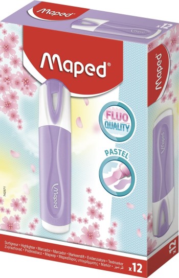 MARCADOR VIOLETA PASTEL PEPS MAPED