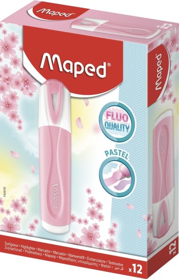 MARCADOR ROSA PASTEL PEPS MAPED