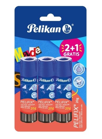 BLISTER PEGAMENTO BARRA 20G 2+1 PELIKAN 400210884