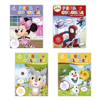 LIBRO PEGA Y COLOREA DISNEY BABY SALDAÑA LD1032
