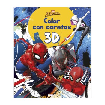 LIBRO COLOR CON CARETAS 3D SPIDERMAN DISNEY SALDAÑA LD1053