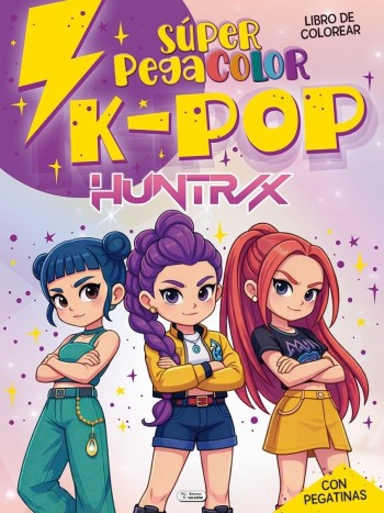 LIBRO SUPER PEGACOLOR K-POP SALDAÑA CAD253
