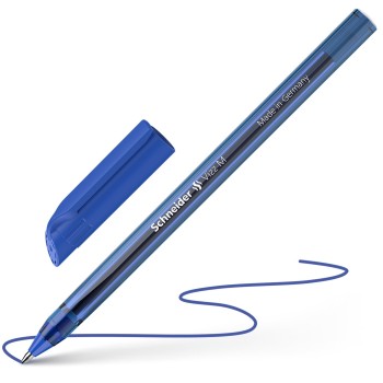 BOLIGRAFO AZUL TINTA GEL HEXAGONAL PUNTA M VIZZ SCHNEIDER SH102203