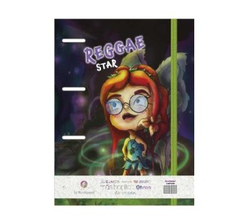 CARPEBLOCK A4 T.EXTRA. 4A 35MM+RECAMBIO CON ELÁSTICO REGGAE STAR COLECCIÓN ANIMUSIK TACMUN