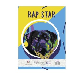 CARPETA Fº T.EXTRA. 3 SOLOPAS GOMILLA RAP STAR COLECCIÓN ANIMUSIK TACMUN