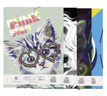 CAJA 20 CARPETAS Fº T.EXTRA. 3 SOLOPAS GOMILLA COLECCIÓN ANIMUSIK TACMUN