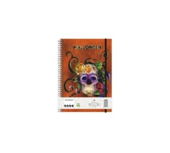 BLOC A6 ELÁSTICO NARANJA COLECCIÓN HALLOWEEN TACMUN