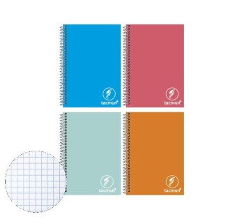BLOC NOTAS 16º TAPA PLÁSTICO ESPIRAL IZQ. COLECCIÓN 365 TACMUN