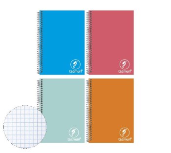 BLOC NOTAS 12º TAPA PLÁSTICO ESPIRAL IZQ. COLECCIÓN 365 TACMUN