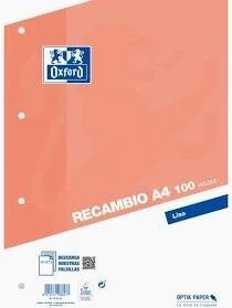 RECAMBIO A4 LISO 80+20H 90GR OXFORD 209