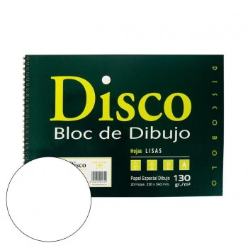BLOC DIBUJO DISCO LISO ZORRILLA 170
