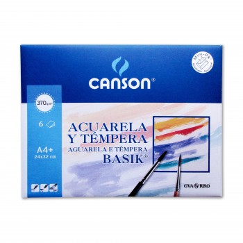 MINIPACK A4+ ACUARELA 6H 370GR CANSON