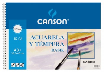 BLOC ACUARELA A4+ 10H 370GR CANSON *