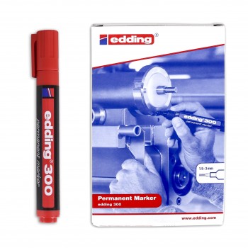ROTULADOR 300 ROJO 2 EDDING
