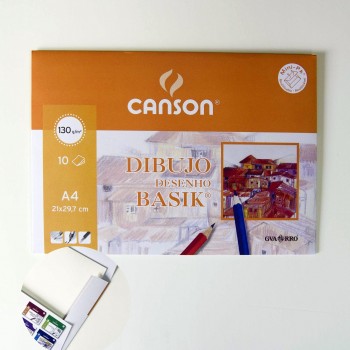 MINIPACK A4 BASIK LISO 10H 130GR CANSON