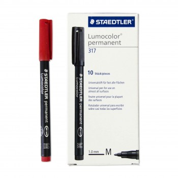 ROTULADOR LUMOCOLOR 317 M ROJO STAEDTLER