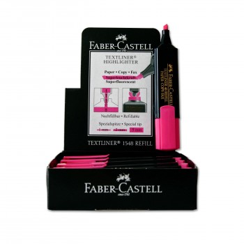 MARCADOR FLUORESCENTE ROSA FABER CASTELL