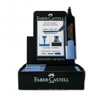 MARCADOR FLUORESCENTE AZUL FABER CASTELL