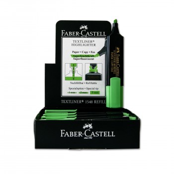 MARCADOR FLUORESCENTE VERDE FABER CASTELL