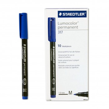 ROTULADOR LUMOCOLOR 317 M AZUL STAEDTLER