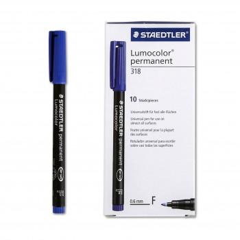 ROTULADOR LUMOCOLOR 318 F AZUL STAEDTLER