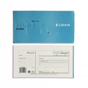 TALONARIO 3/Fº RECIBOS LOAN T16