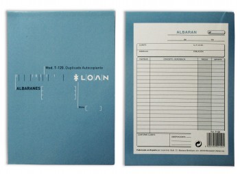 TALONARIO 4º ALBARANES DUPLICADO LOAN T120