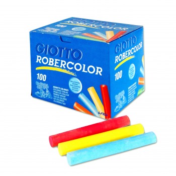 CAJA 100 TIZAS ANTIPOLVO 10 COLORES GIOTTO